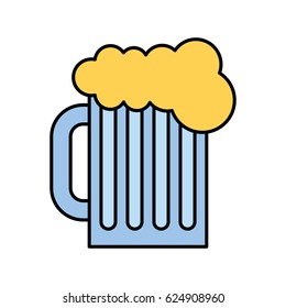 beer in jar isolated icon