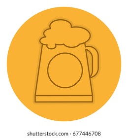 beer jar isolated icon