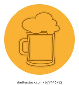 beer jar isolated icon