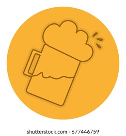 beer jar isolated icon