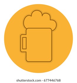 beer jar isolated icon