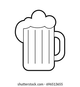 beer jar isolated icon