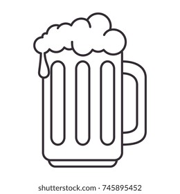 beer jar isolated icon