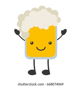 beer jar kawaii character