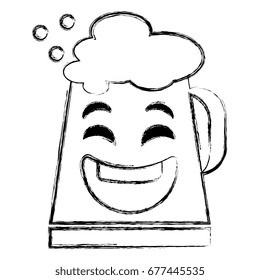 beer jar kawaii character