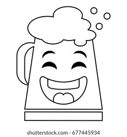 beer jar kawaii character