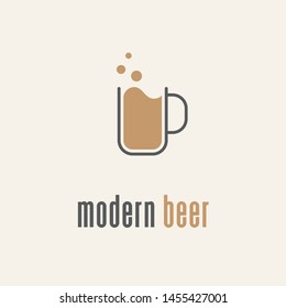 Beer Jar Logo Design Vector template
