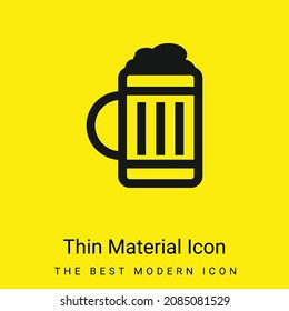 Beer Jar minimal bright yellow material icon