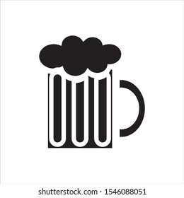 beer jar shaped simple icon vector