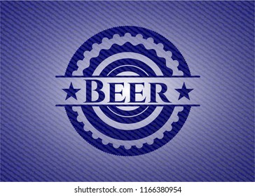 Beer with jean texture