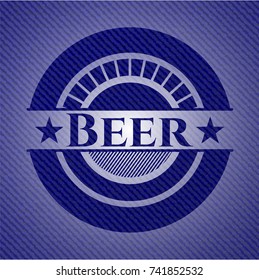 Beer with jean texture