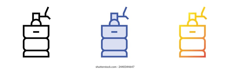 beer keg icon. Linear, Blue Fill and Gradient Style Design Isolated On White Background