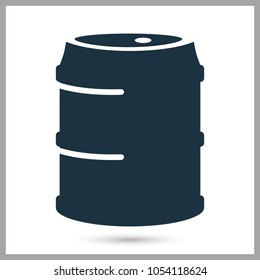 Beer keg simple icon