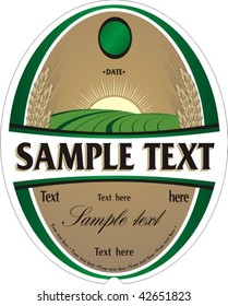 Beer label