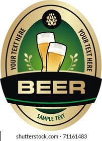 Beer label