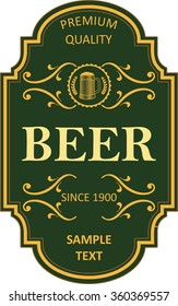 Beer label design