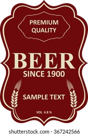 Beer label design