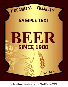 Beer label design
