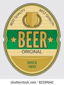 Beer label design