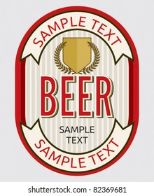 Beer label design