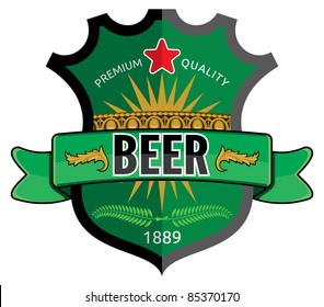 Beer label design