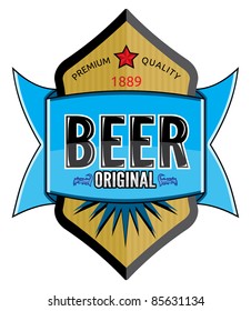Beer label design