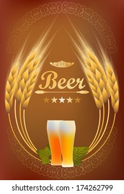 beer label design / vector template