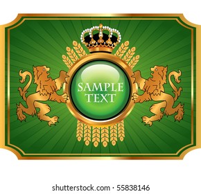 beer label design (with royal crown)