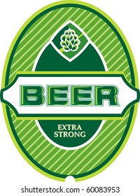Beer label green