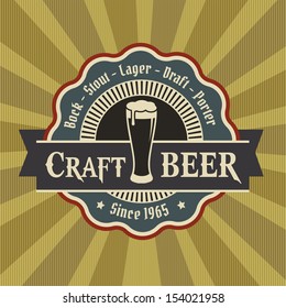 beer label logo event retro illustration mug retro styled beer mug seal / label beer label logo event retro illustration mug classic vacation froth real isolated special black holiday sign foam fancy