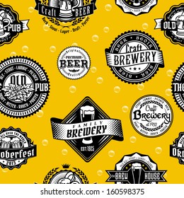 beer label logo pub art drinking pattern stamp quality vintage seamless vintage background pattern of corporate identity style template labels of beer beer label logo pub art drinking pattern stamp qu