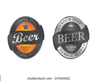 beer label set