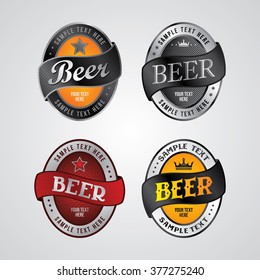 beer label set