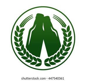 beer label vector illustration