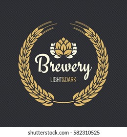 Beer Label Vintage Design Background