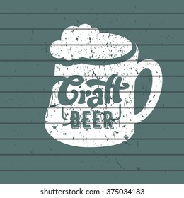 Beer label - vintage design element for flyer, banner, poster, postcard. Vector art. Lettering collection.