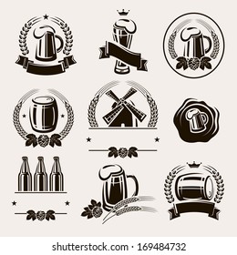 Beer labels set. Vector