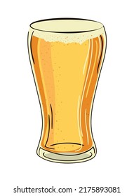 beer larger glass icon isolated