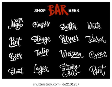 beer lettering calligraphy