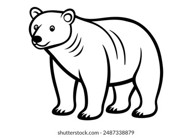 A Beer line art vector illustration