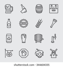 Beer line icon