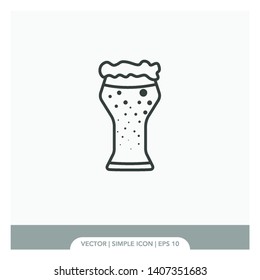 Beer line Icon Vector Illustration