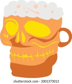 Beer or liquor vector design, alcoholic drink