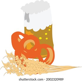 Beer or liquor vector design, alcoholic drink