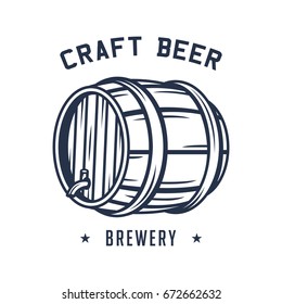 Beer logo, badge, label for brewing company