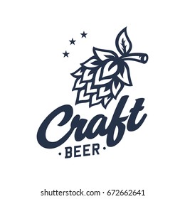 Beer logo, badge, label for brewing company