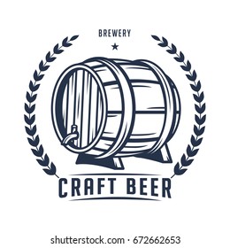 Beer logo, badge, label for brewing company