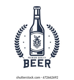 Beer logo, badge, label for brewing company