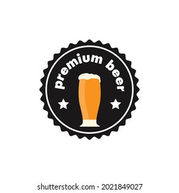 beer logo badge premium quality logo template