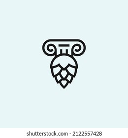 logo de la ley de cerveza. logotipo de salto